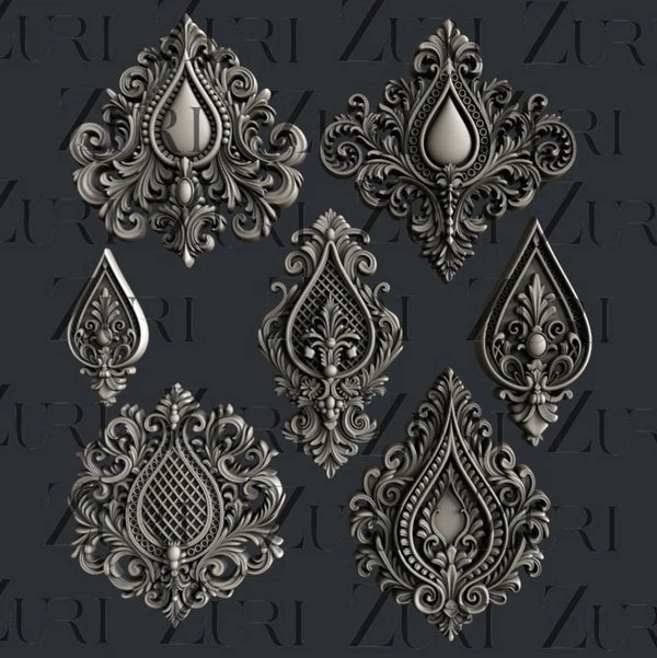 Baroque Dewdrops Silicone Mold by Zuri Designs – Zuri Molds