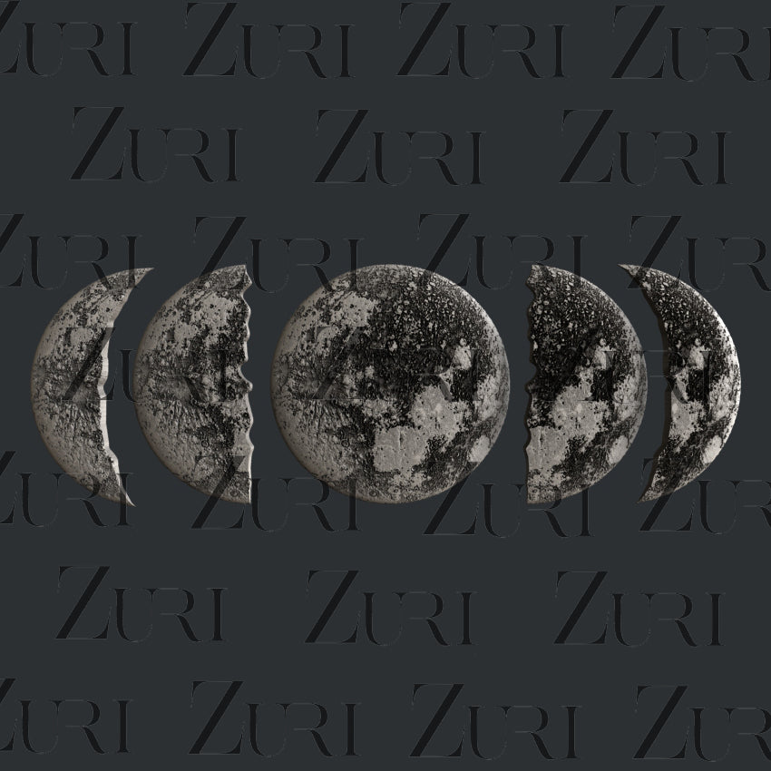 Moon Phases silicone mold by Zuri Designs