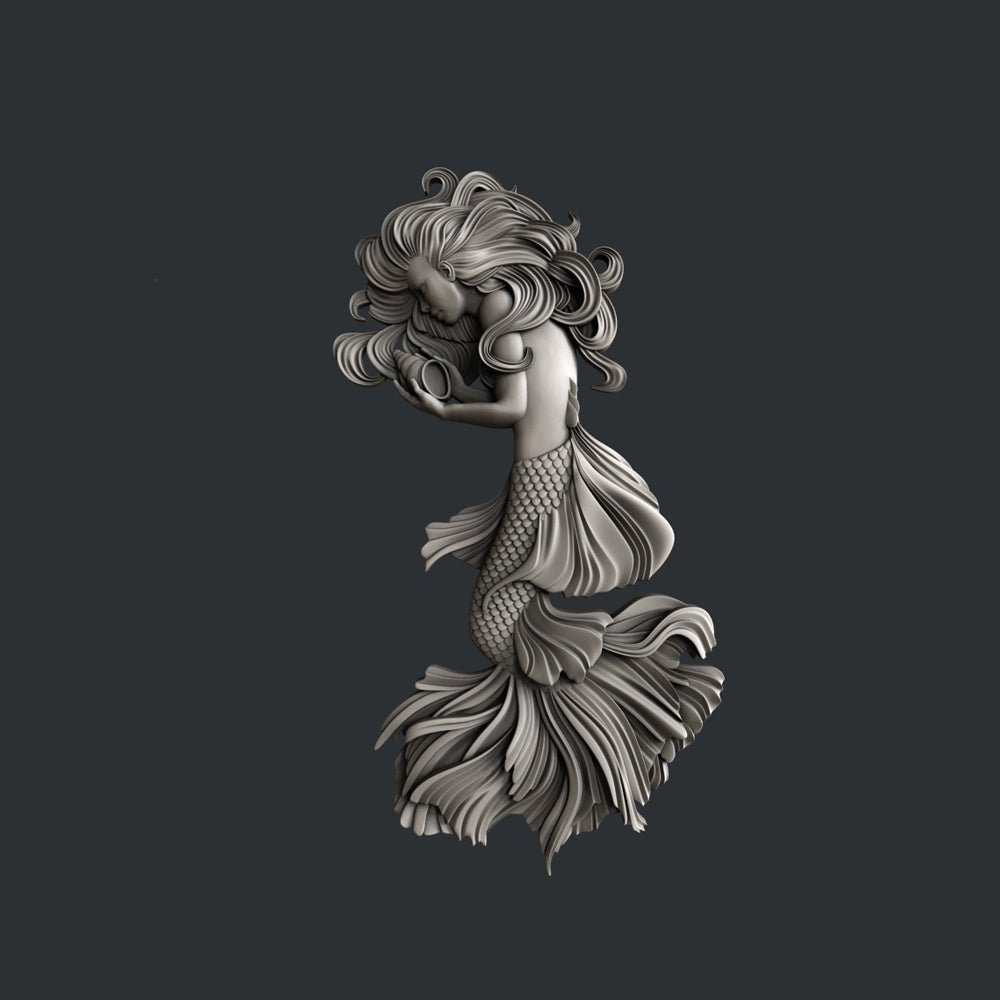 Mermaid Whispers silicone mold by Zuri