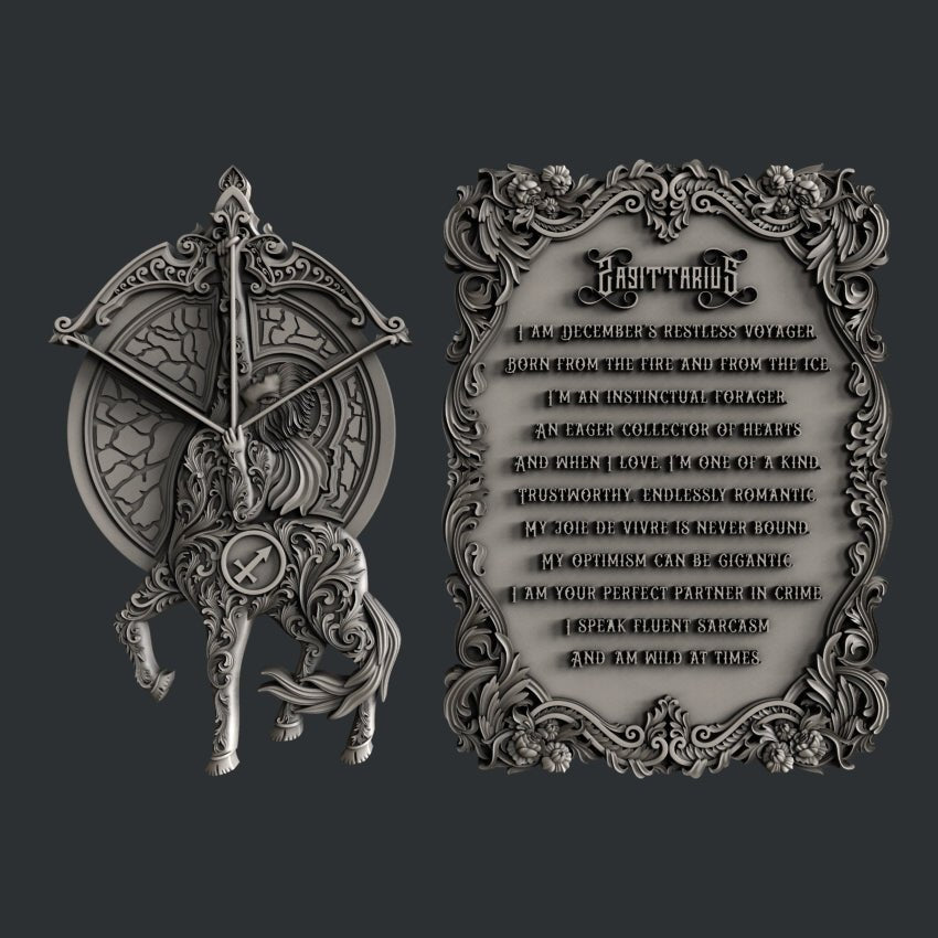 The Sagittarius silicone mold by Zuri