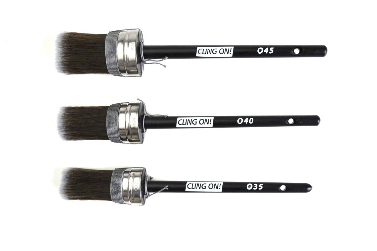 Cling-On Oval Brush Collection with O45, O40 and O35 Cling On Brushes