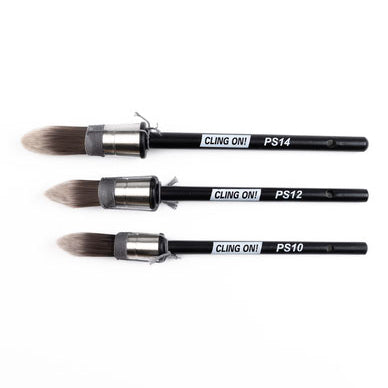 Cling-On Pointy Brush Collection with PS14, PS12 and PS10 Cling On Brushes