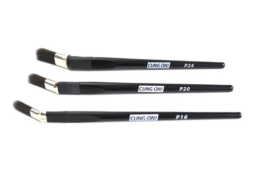 Cling-On Bent Angled Brush Collection with P24, P20 and P16 Cling On Brushes