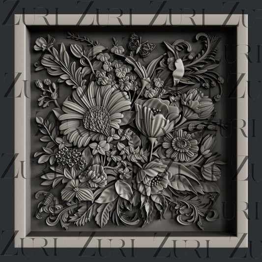 Floral Coaster Silicone Mold by Zuri Designs