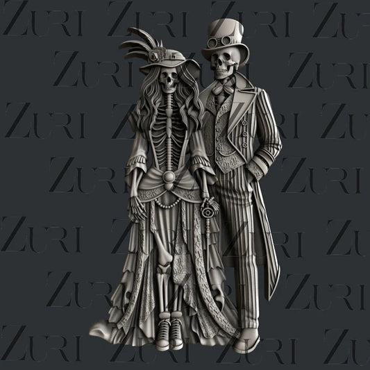 Halloween Lovers Silicone Mold by Zuri Designs