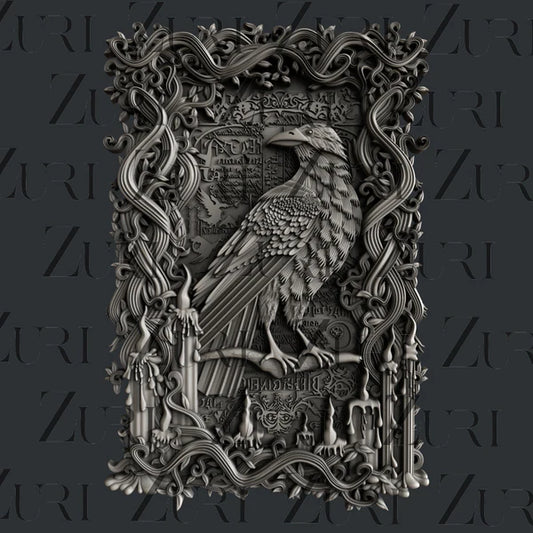 Halloween Raven Silicone Mold by Zuri Designs