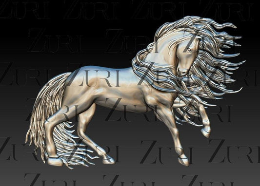 Majesty Warrior Horse silicone mold by Zuri