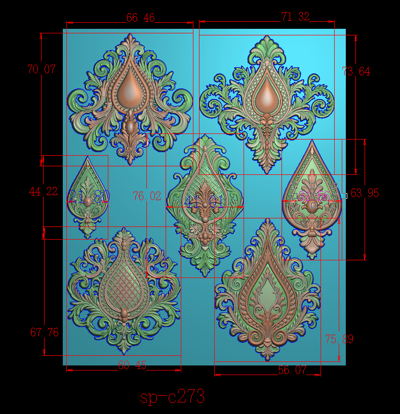 Baroque Dewdrops Silicone Mold by Zuri Designs