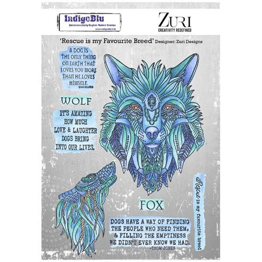 Rescue is my Favorite Breed Stamp by Zuri Designs