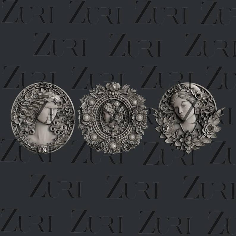 Cameo Charm Silicone Mould by Zuri Designs