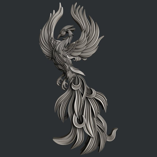Rising Phoenix silicone mold by Zuri