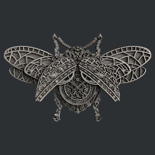 Steampunk Beetle 2 silicone mold by Zuri