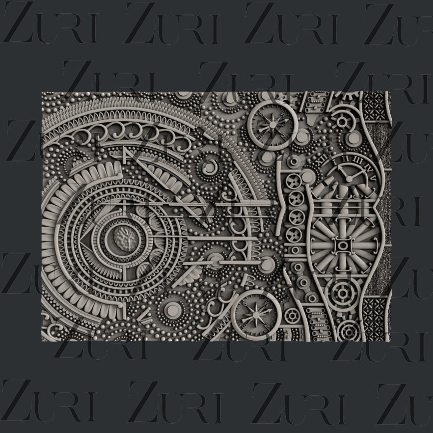 Steampunk Texture Silicone Mold by Zuri