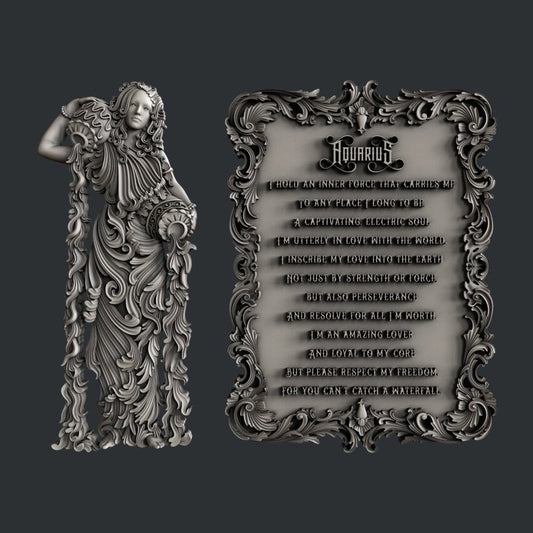 The Aquarius silicone mold by Zuri