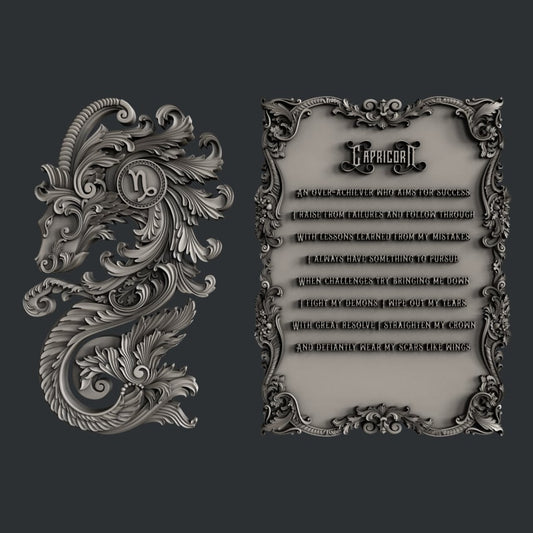The Capricorn silicone mold by Zuri